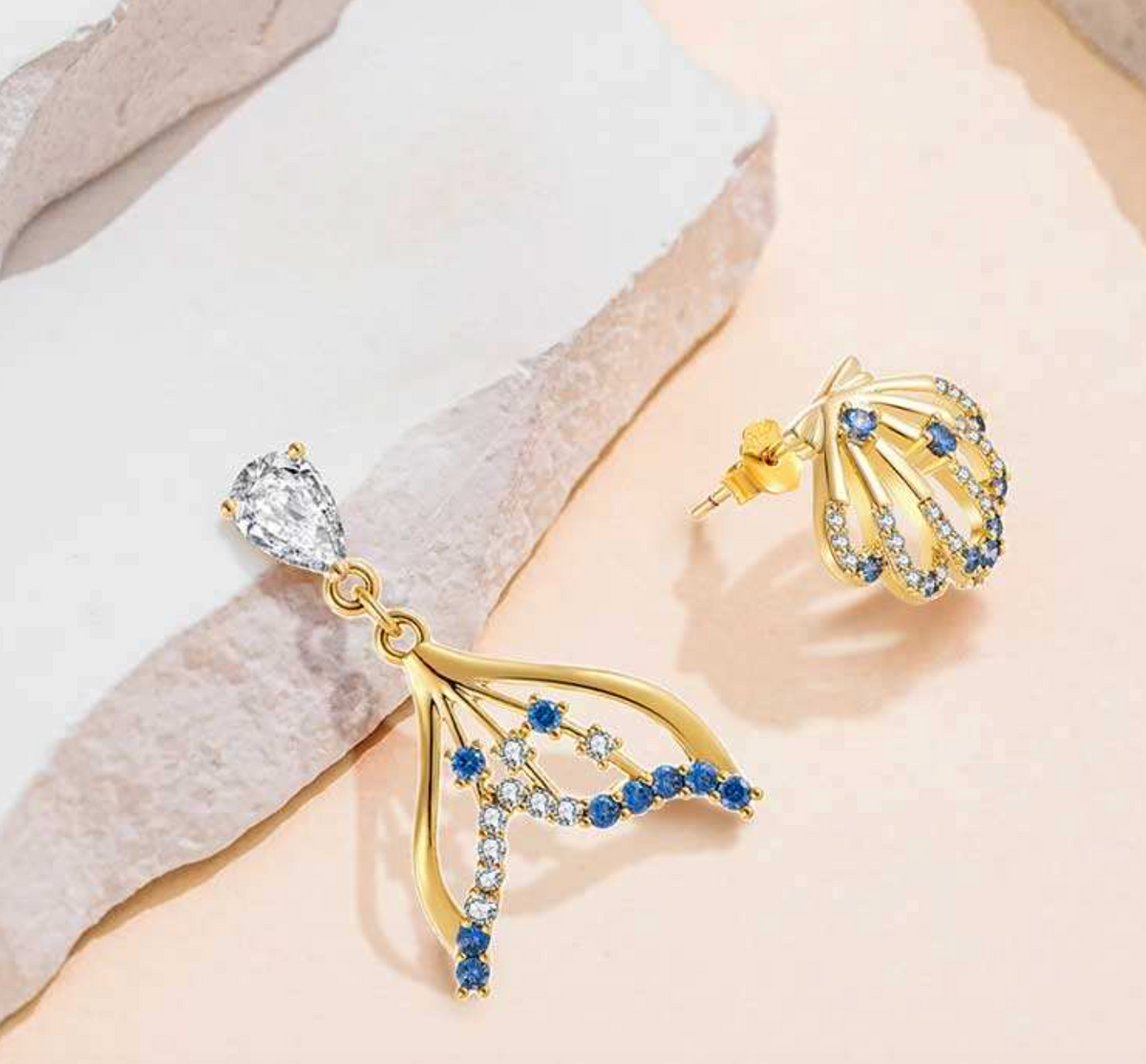 18K Gold Plated Fine Earrings – Luxury Elegant Women's Jewellery