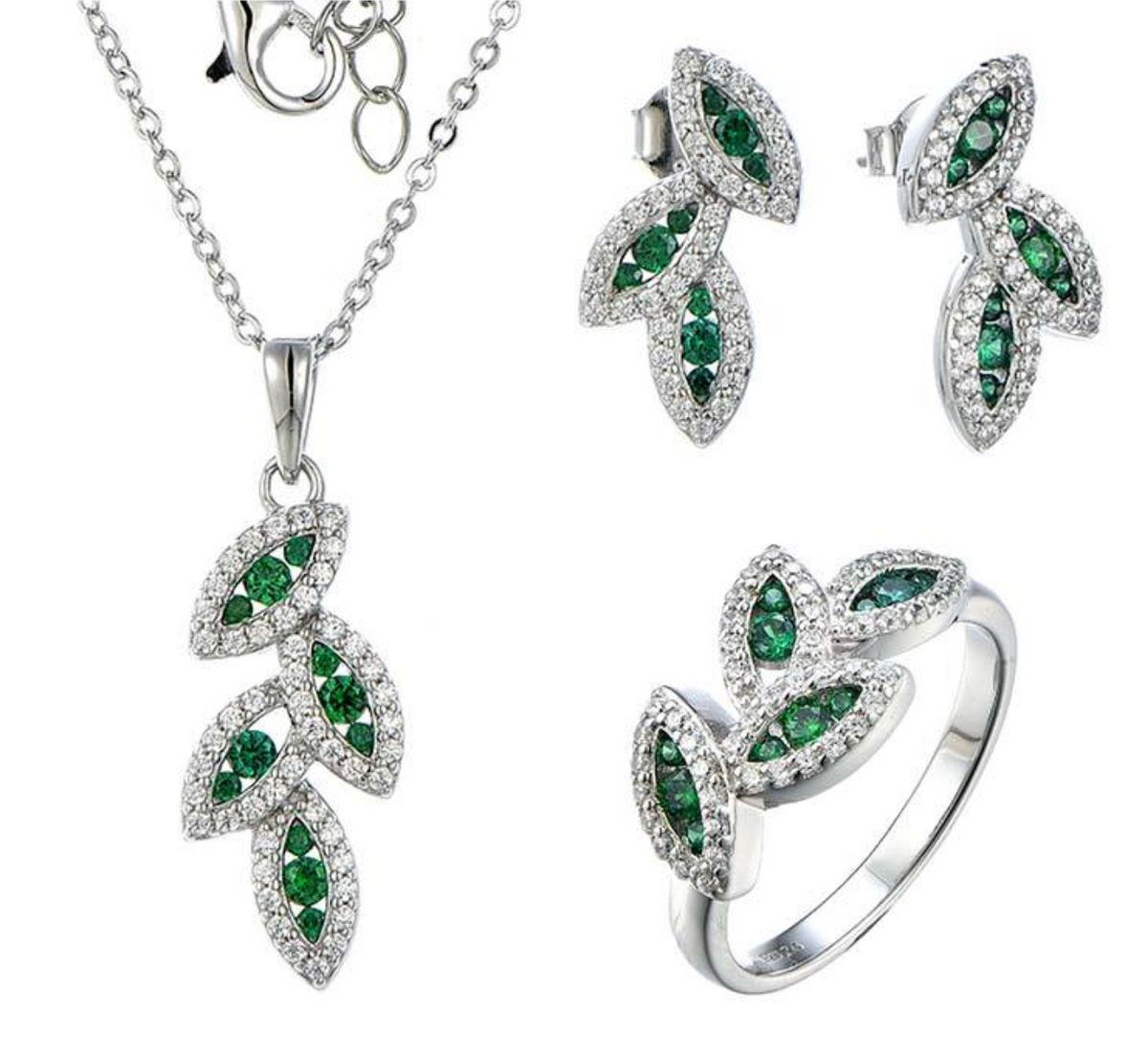 Luxury Zircon Clover Jewelry