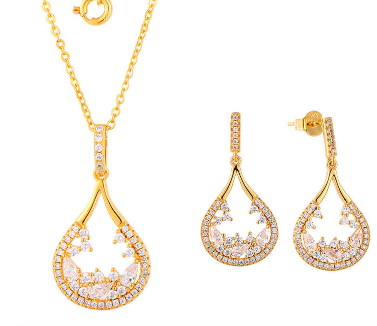 Trendy Fine Bridal Jewelry Set
